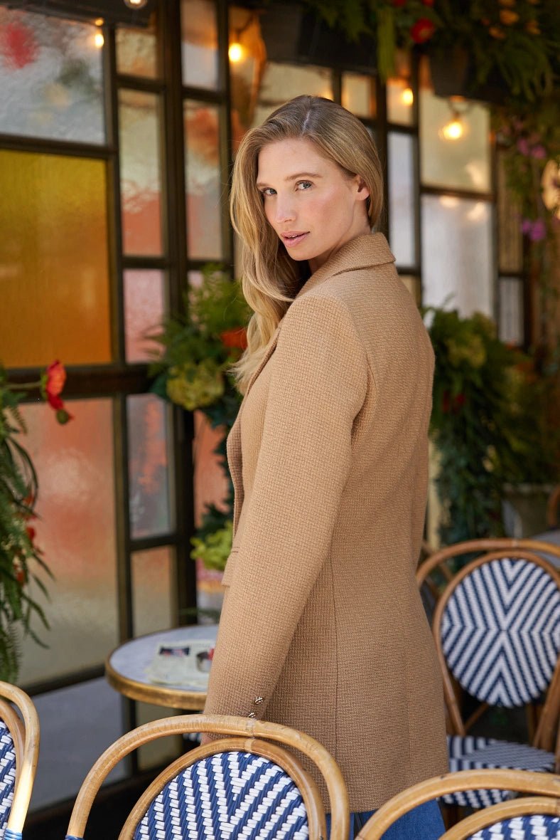 Manteau camel en laine mélangée Elena - RIVE GAUCHE