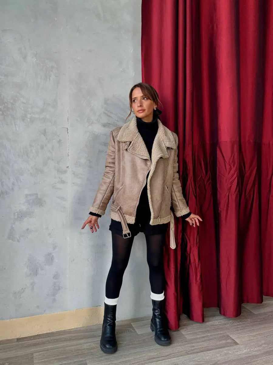 Manteau court bombardier zippé à poches - RIVE GAUCHE