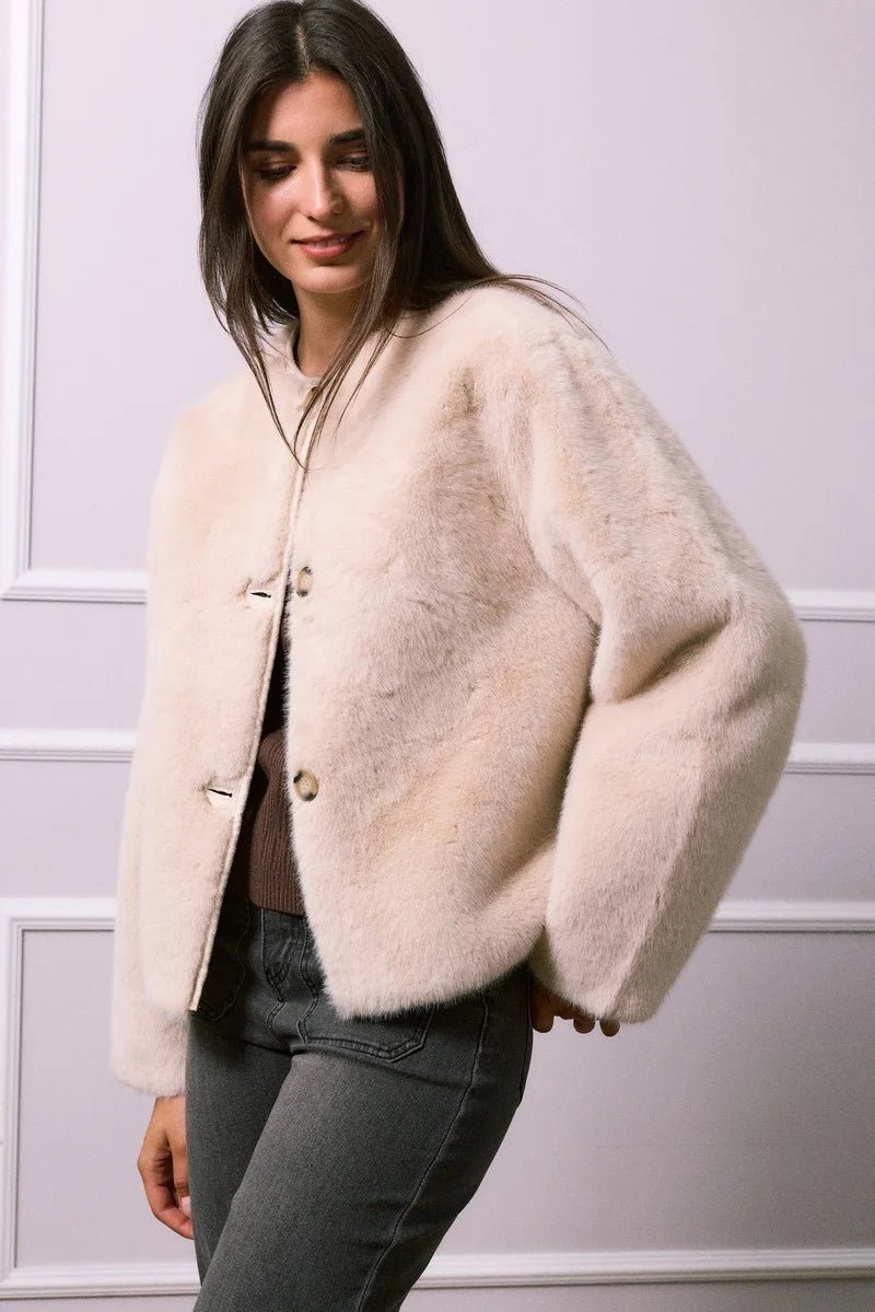 Manteau en fourrure synthétique - RIVE GAUCHE