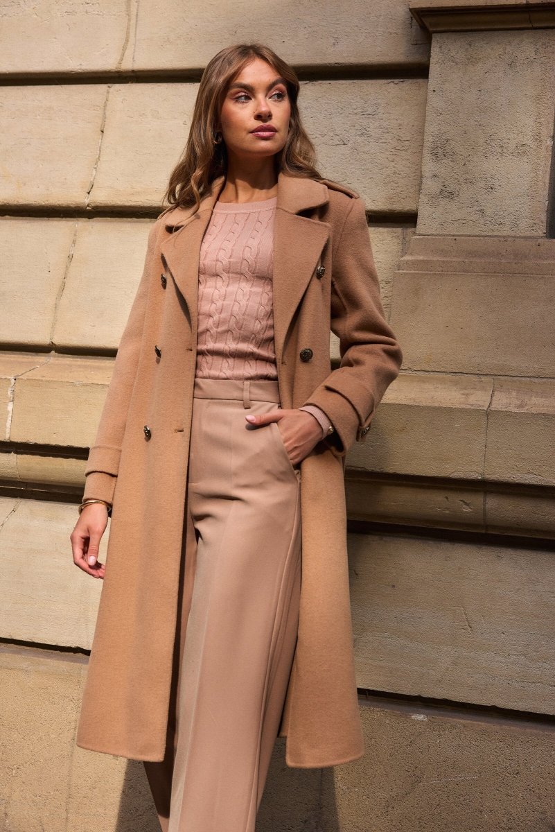 Manteau en laine avec boutons dorés - RIVE GAUCHE