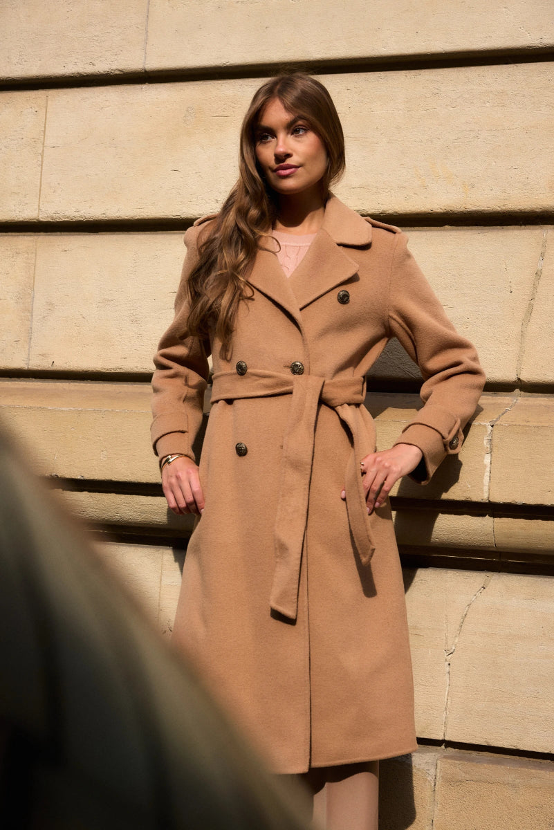 Manteau en laine avec boutons dorés - RIVE GAUCHE