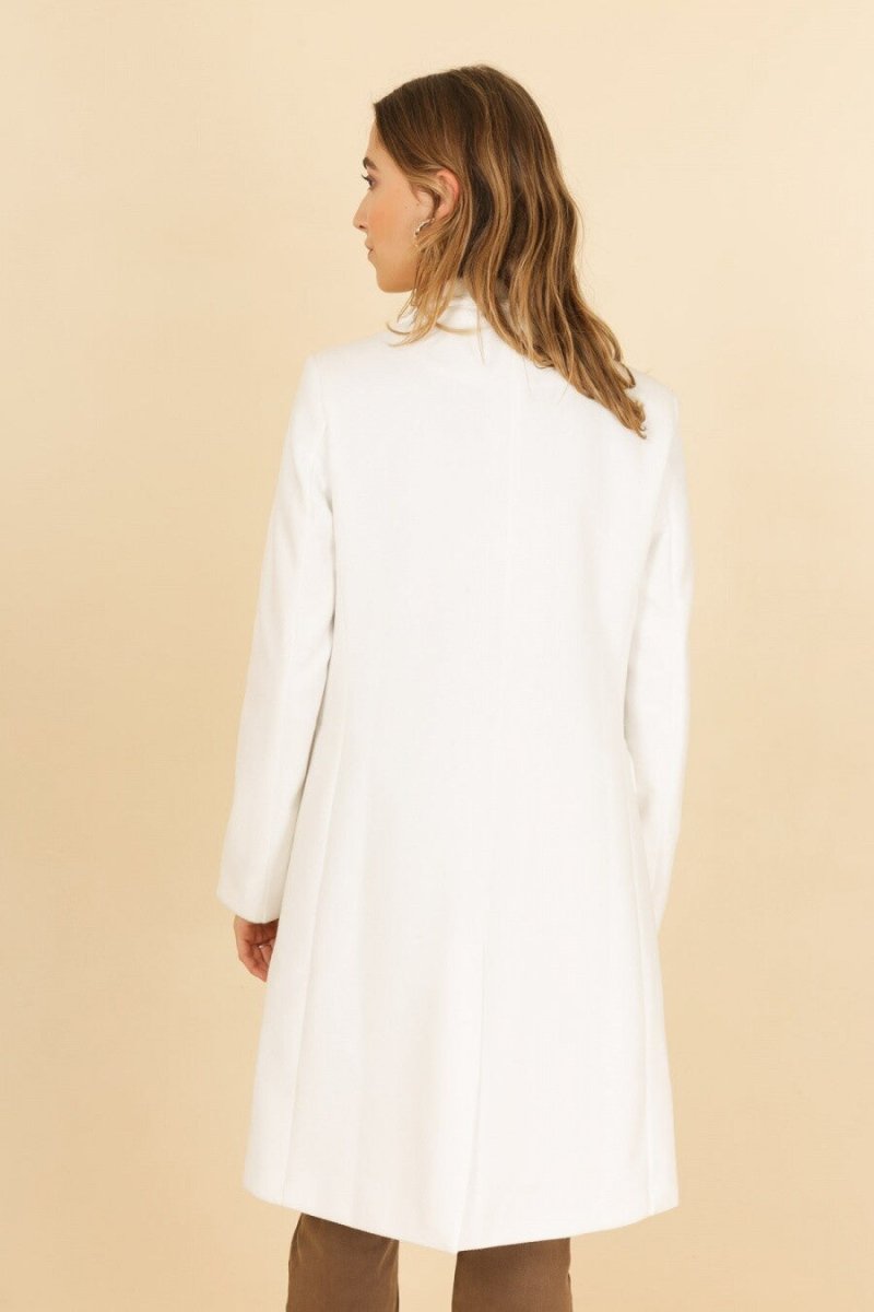 Manteau long à double boutonnage – Élégance intemporelle - RIVE GAUCHE