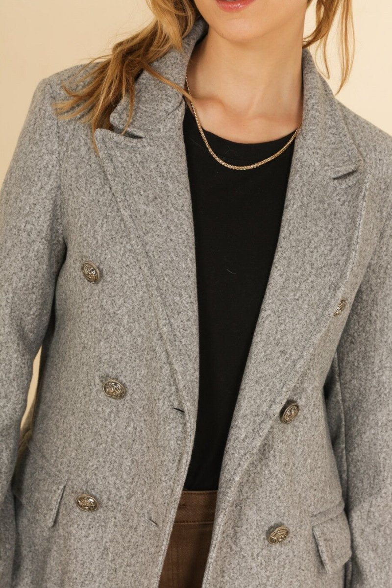 Manteau long à double boutonnage – Élégance intemporelle - RIVE GAUCHE