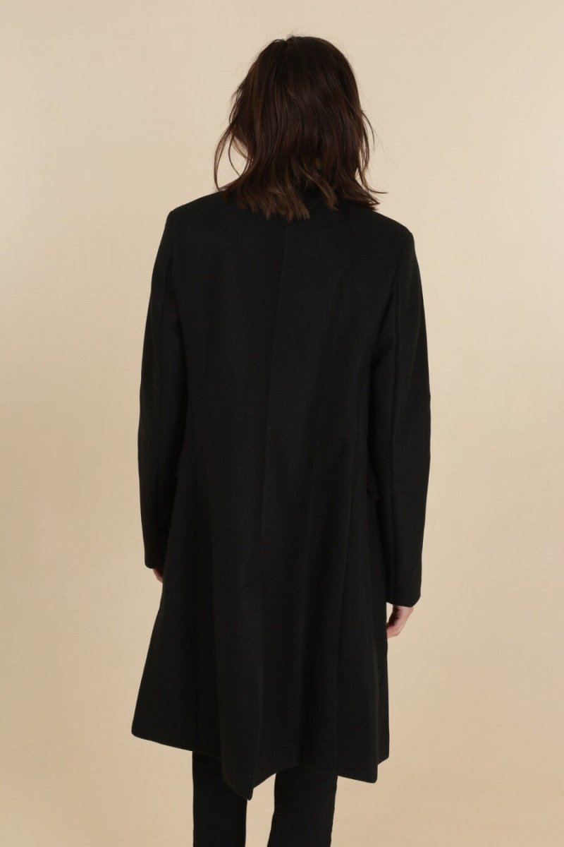 Manteau long à double boutonnage – Élégance intemporelle - RIVE GAUCHE