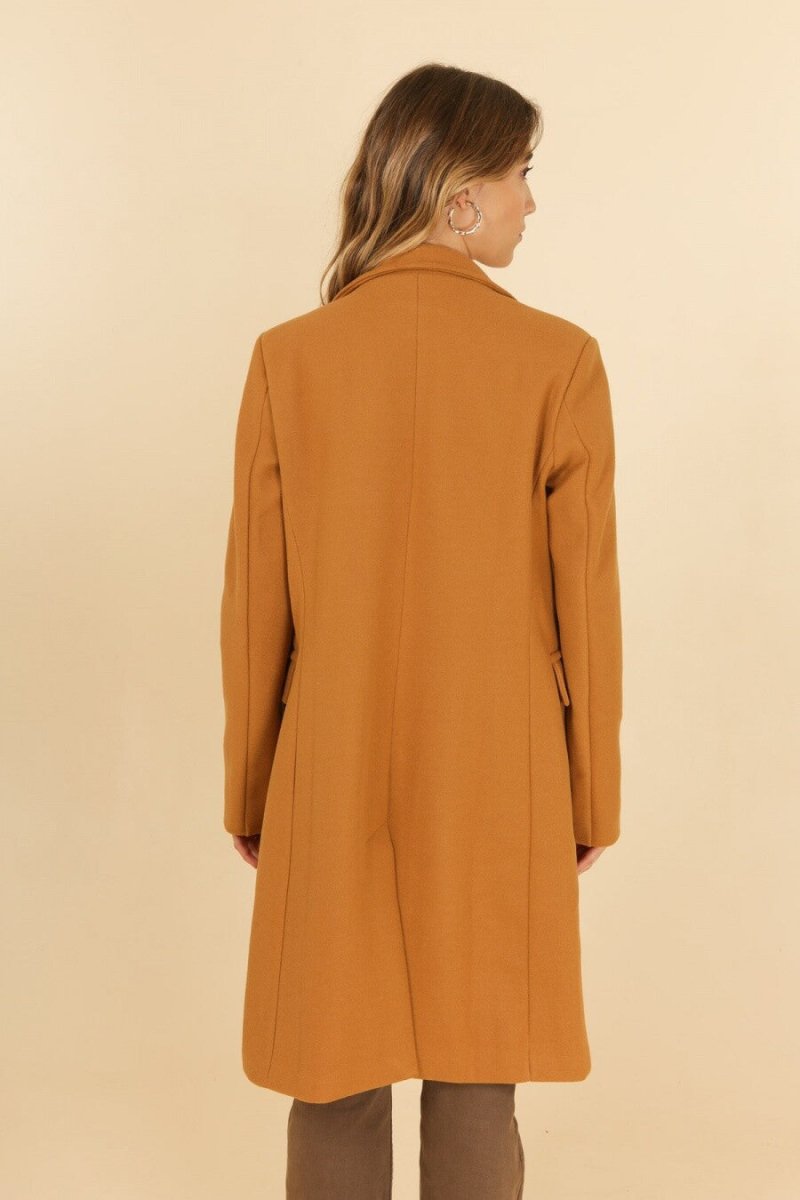 Manteau long à double boutonnage – Élégance intemporelle - RIVE GAUCHE