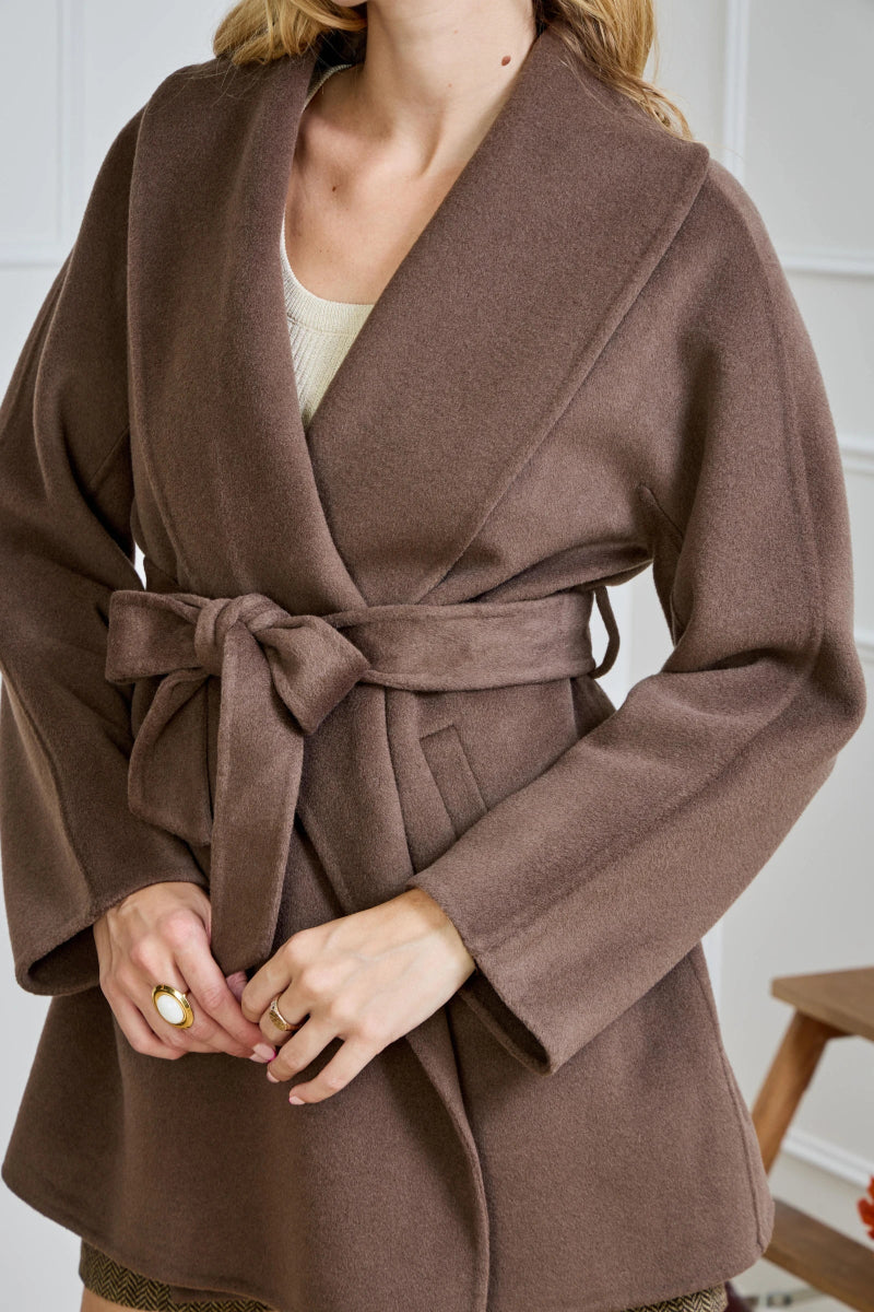 Manteau mi - long en laine Zoé - RIVE GAUCHE