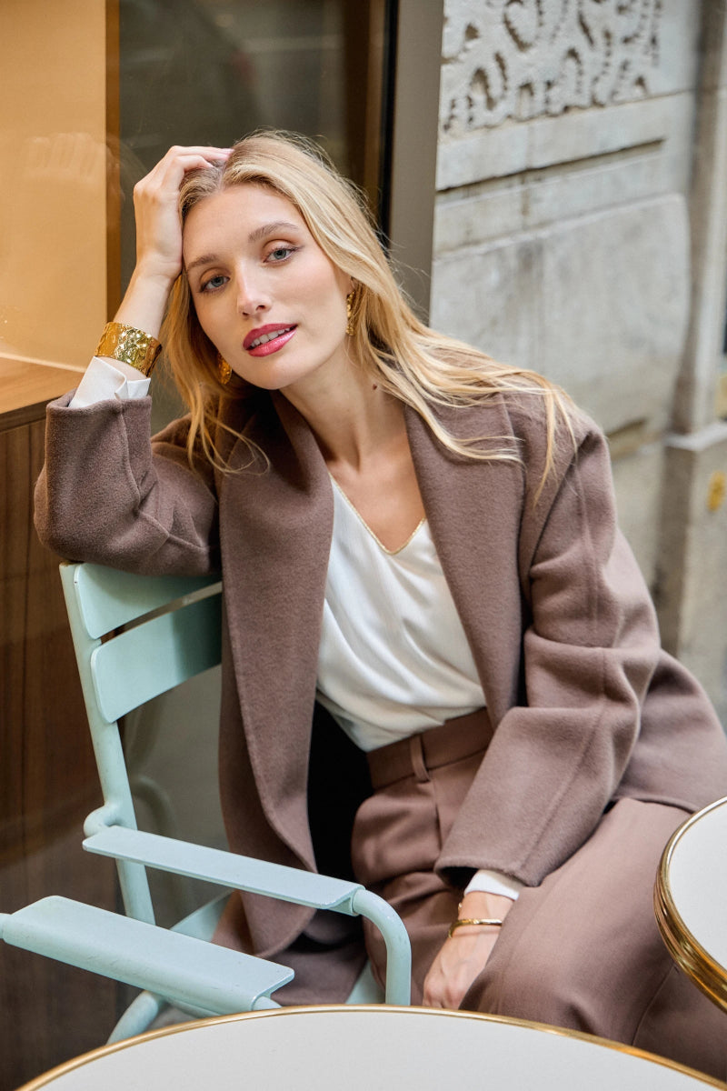 Manteau mi - long en laine Zoé - RIVE GAUCHE