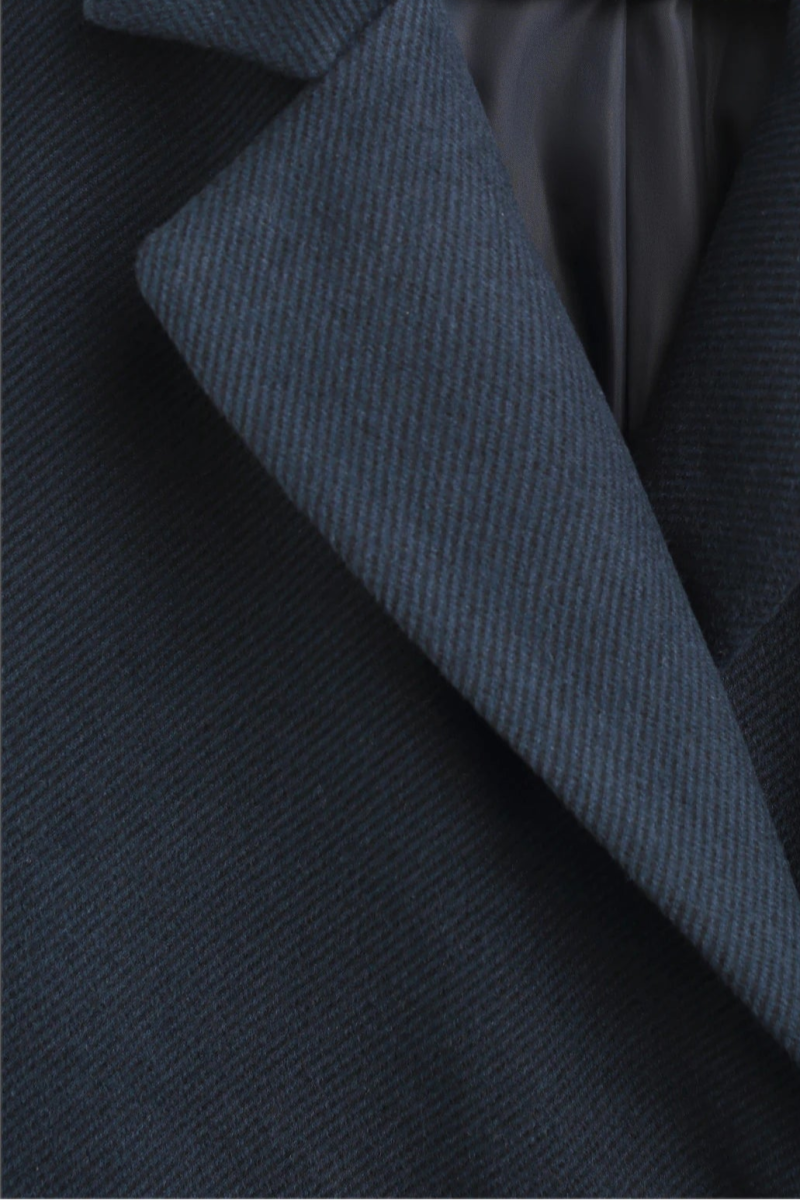 Manteaux en chevron fermeture croisée bleu marine - RIVE GAUCHE