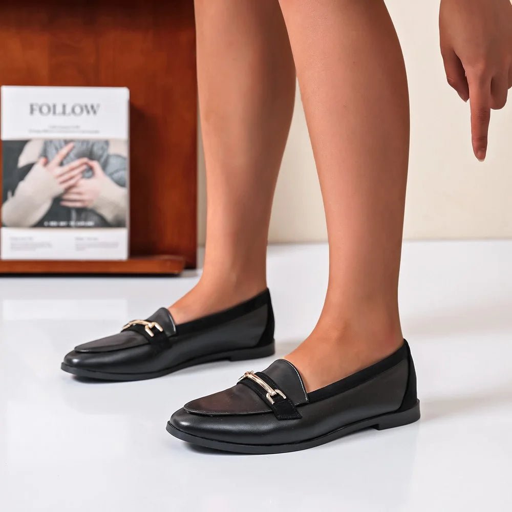 Mocassins avec boucle décorative noirs - RIVE GAUCHE