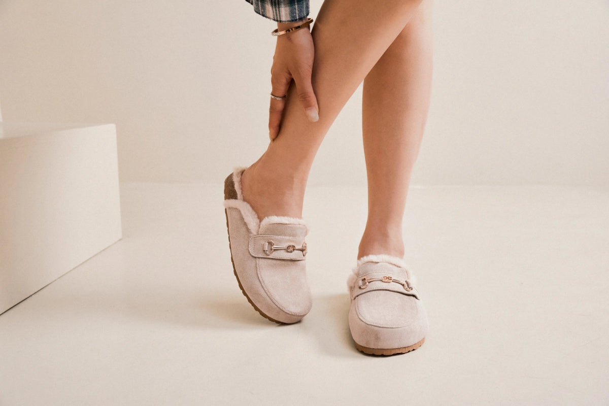 Mocassins beiges à semelle épaisse Léna - RIVE GAUCHE