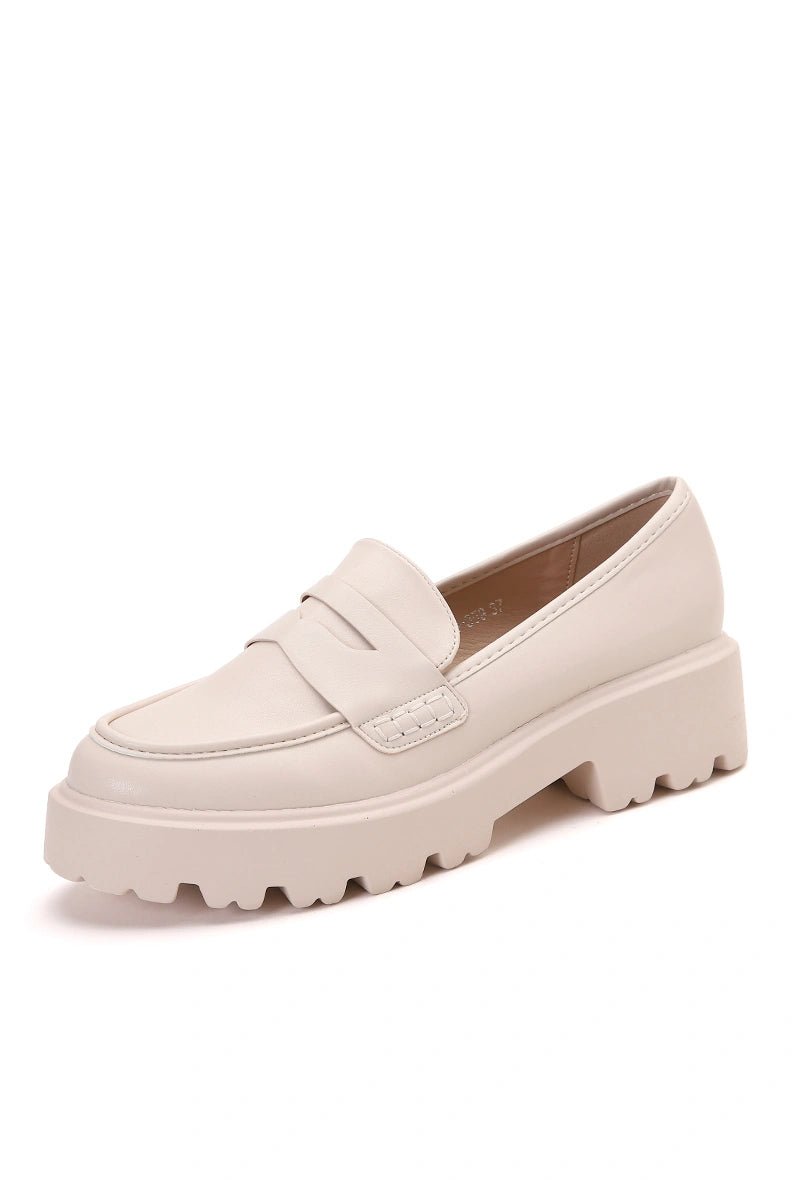 Mocassins compensés beiges - RIVE GAUCHE