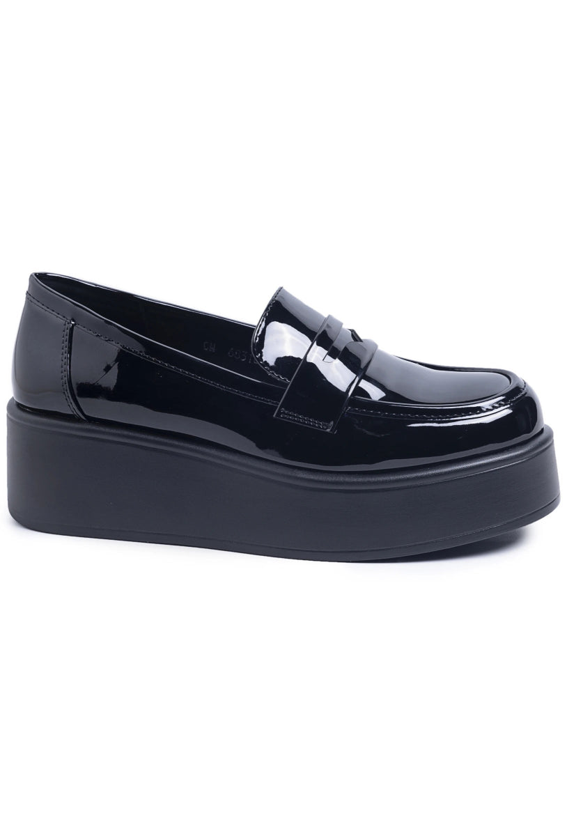 Mocassins plateforme noir - RIVE GAUCHE