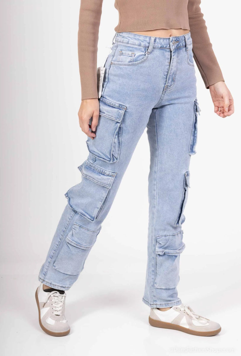 Pantalon cargo denim - RIVE GAUCHE