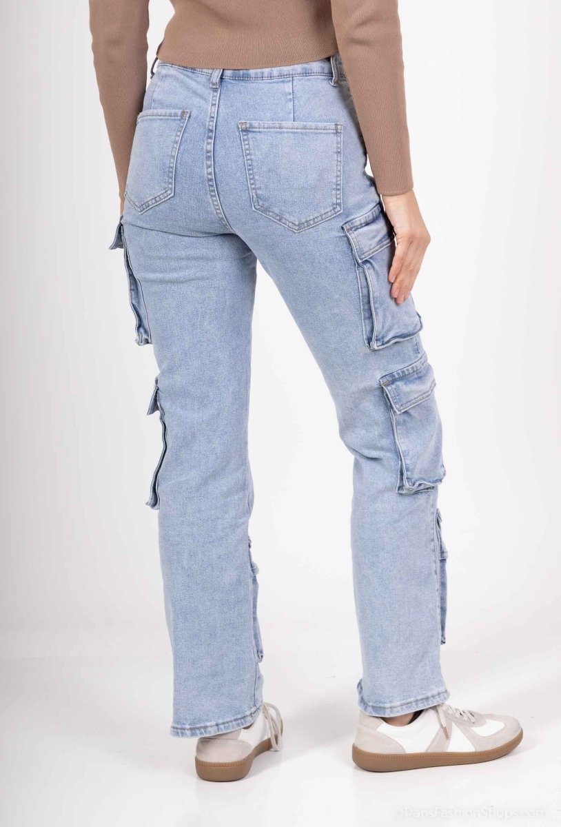 Pantalon cargo denim - RIVE GAUCHE