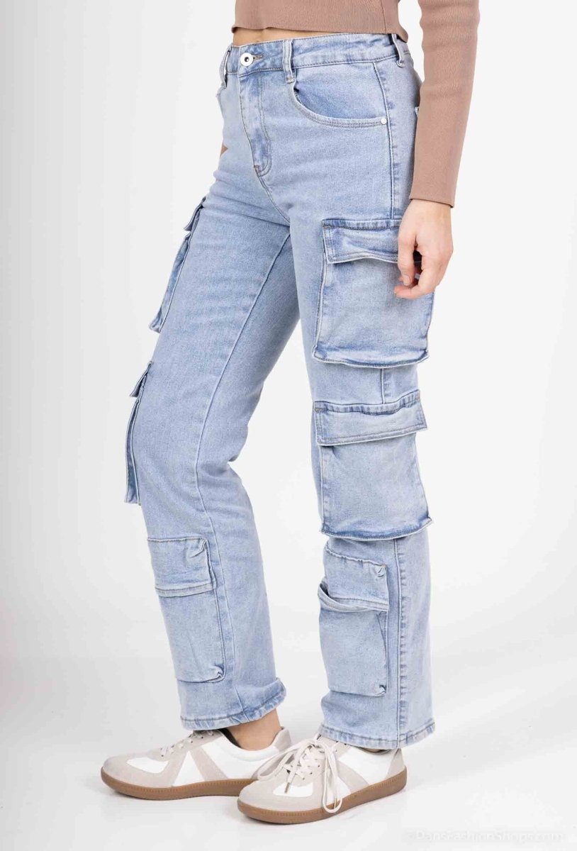 Pantalon cargo denim - RIVE GAUCHE