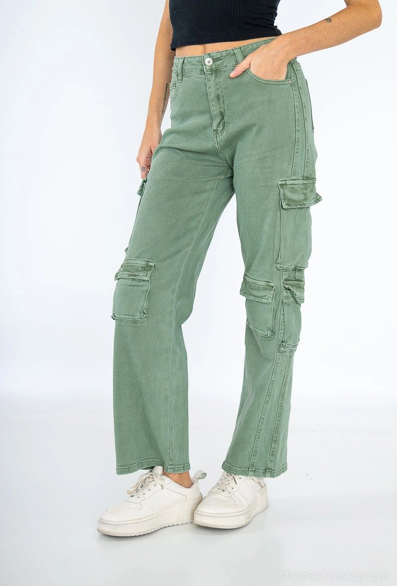 Pantalon cargo kaki - RIVE GAUCHE
