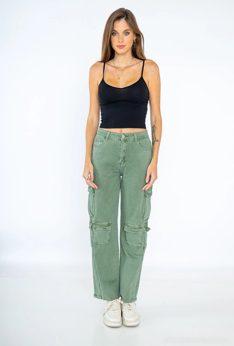 Pantalon cargo kaki - RIVE GAUCHE