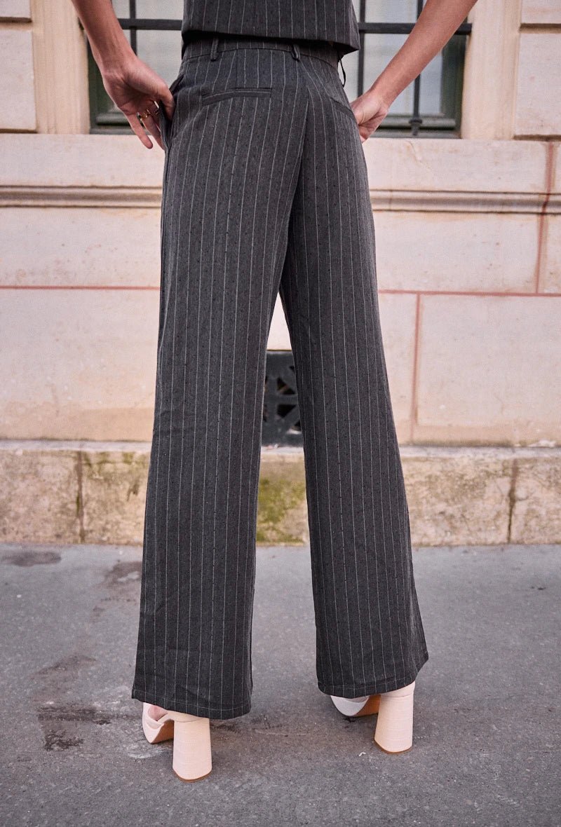 Pantalon de costume à fines rayures - RIVE GAUCHE