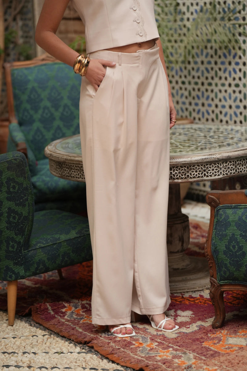 Pantalon fluide effet métallisé - RIVE GAUCHE