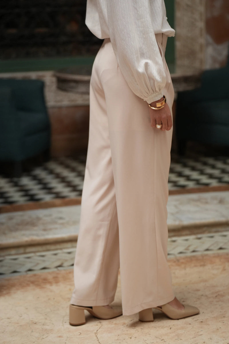 Pantalon fluide effet métallisé - RIVE GAUCHE