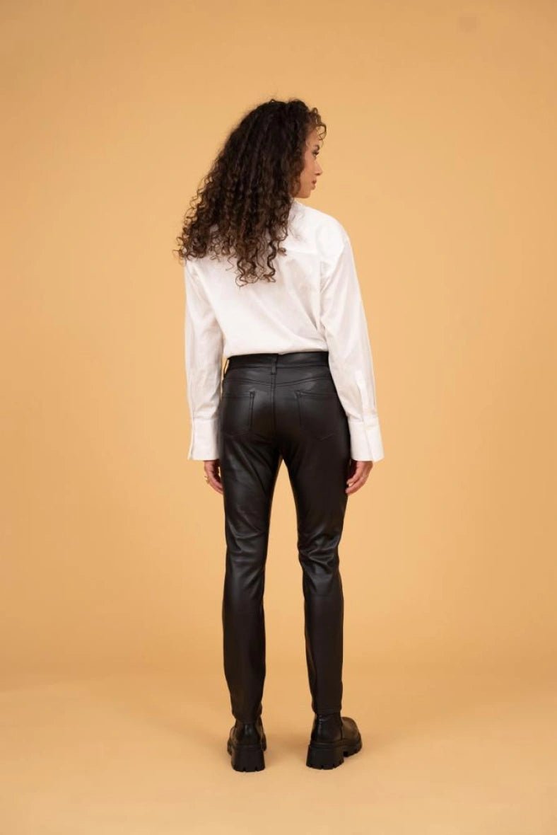 Pantalon slim en simili cuir - RIVE GAUCHE