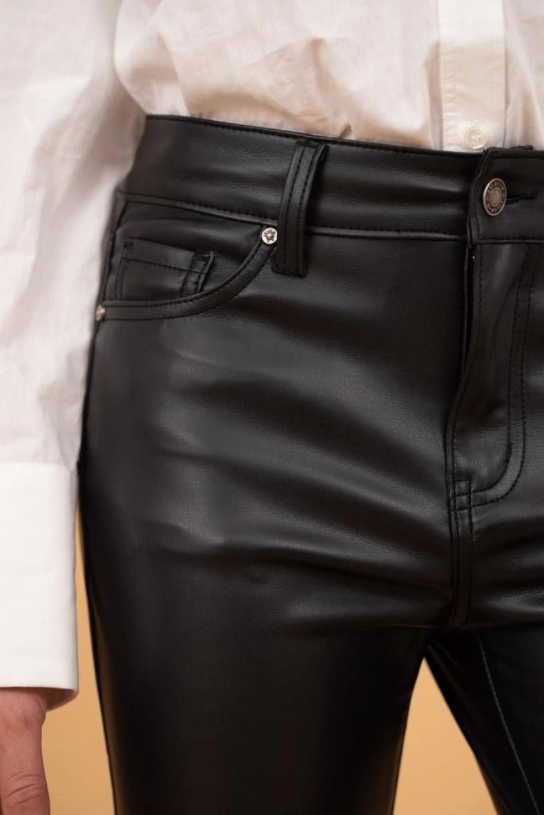 Pantalon slim en simili cuir - RIVE GAUCHE