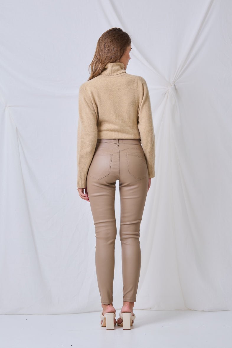 Pantalon slim push up beige - RIVE GAUCHE
