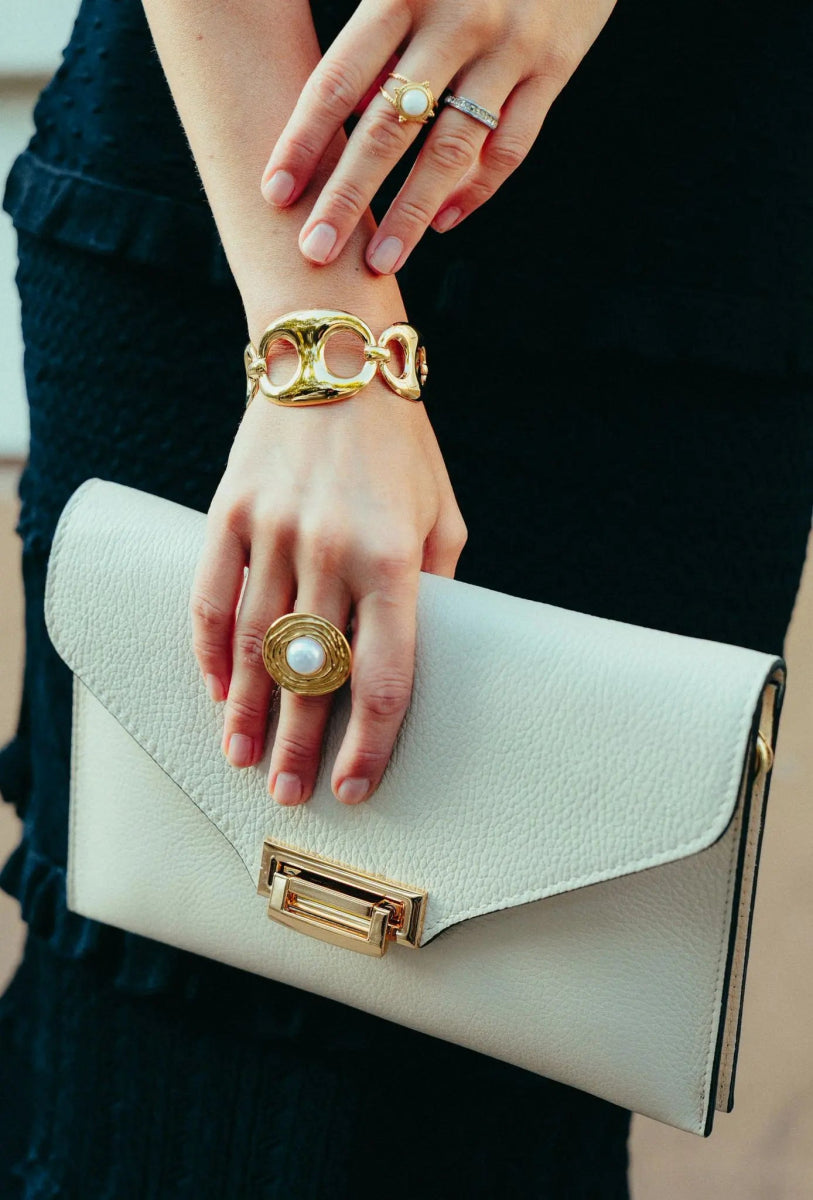 Pochette en cuir chic avec chaîne - RIVE GAUCHE