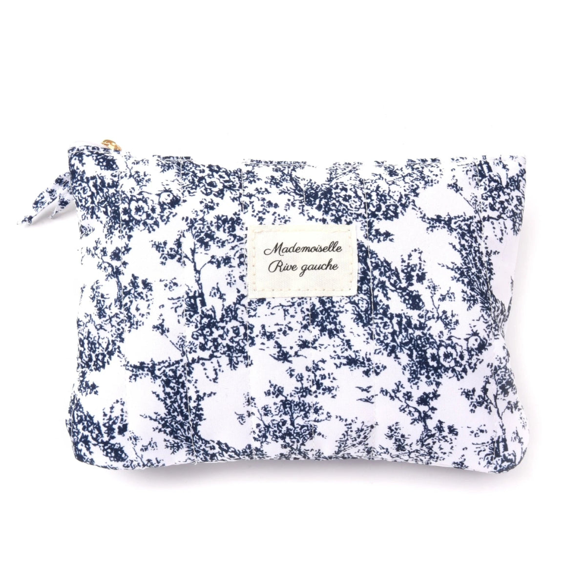 Pochette Mademoiselle RIVE GAUCHE à imprimé floral bleu - RIVE GAUCHE