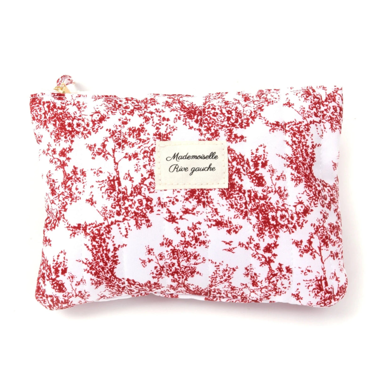 Pochette Mademoiselle RIVE GAUCHE à imprimé floral rouge - RIVE GAUCHE
