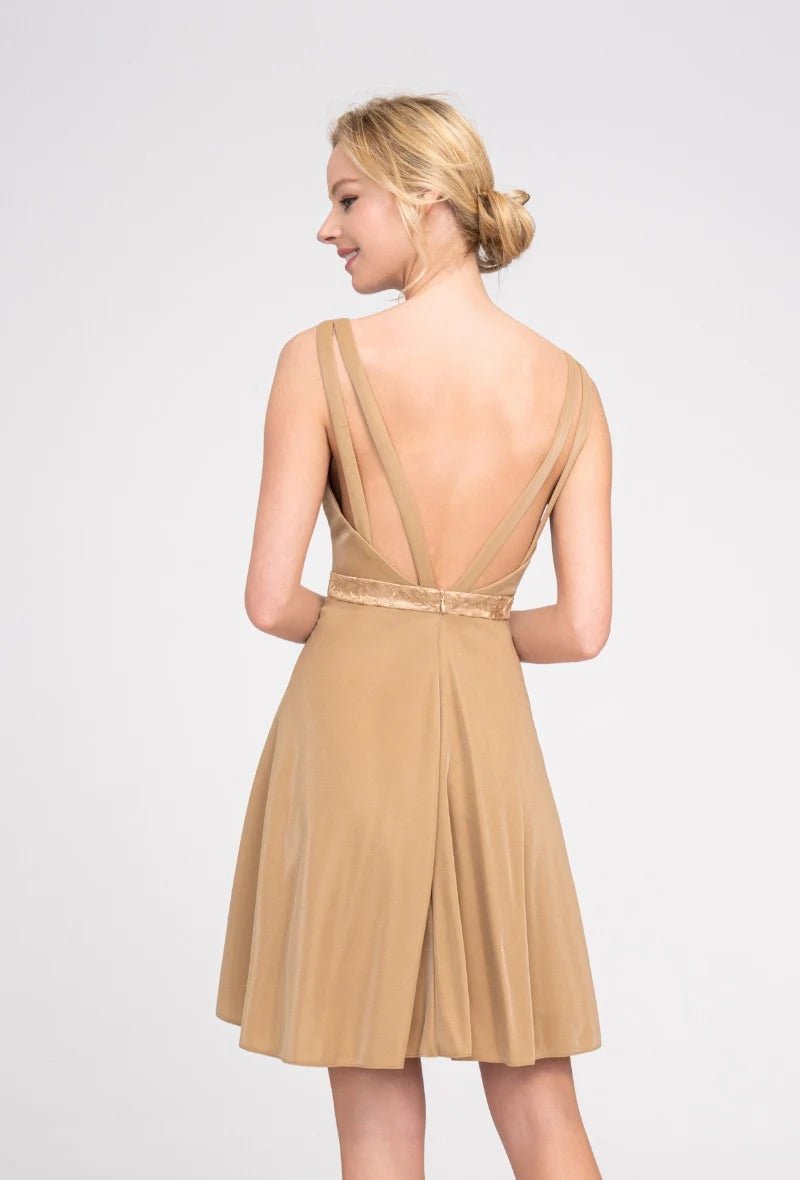 Robe de cocktail dorée Lana - RIVE GAUCHE