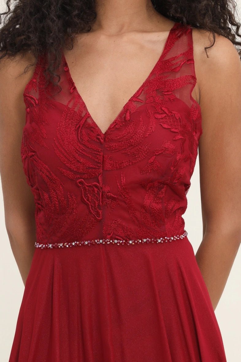 Robe de cocktail rouge Pénélope - RIVE GAUCHE