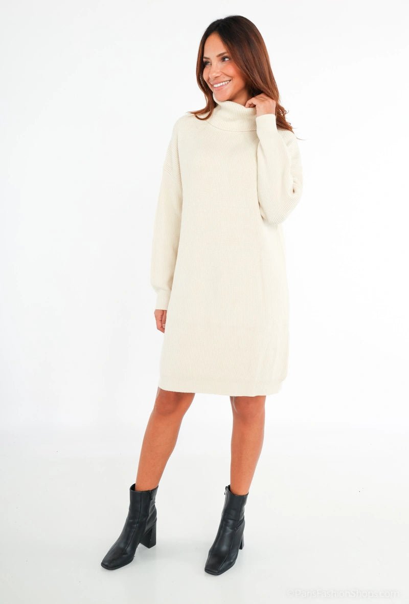 Robe pull beige - RIVE GAUCHE