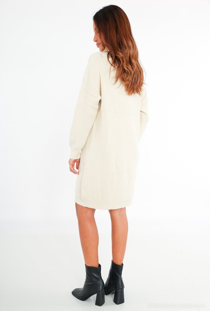 Robe pull beige - RIVE GAUCHE