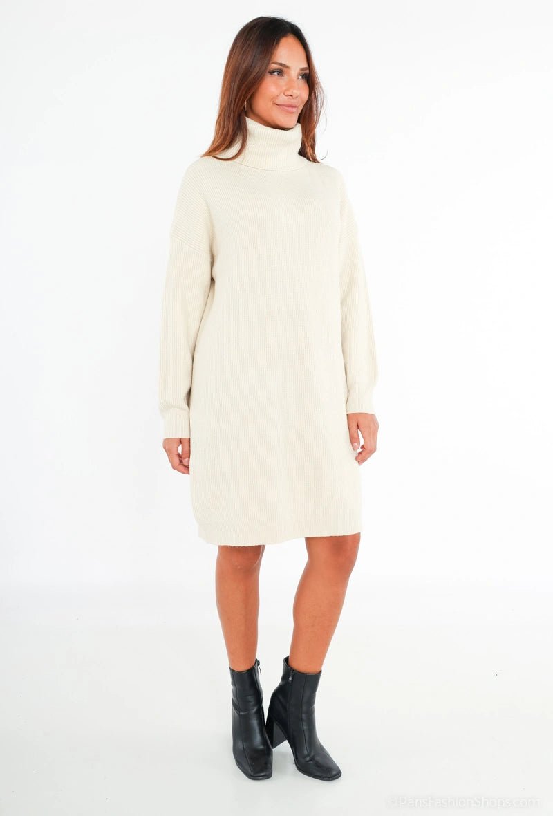 Robe pull beige - RIVE GAUCHE
