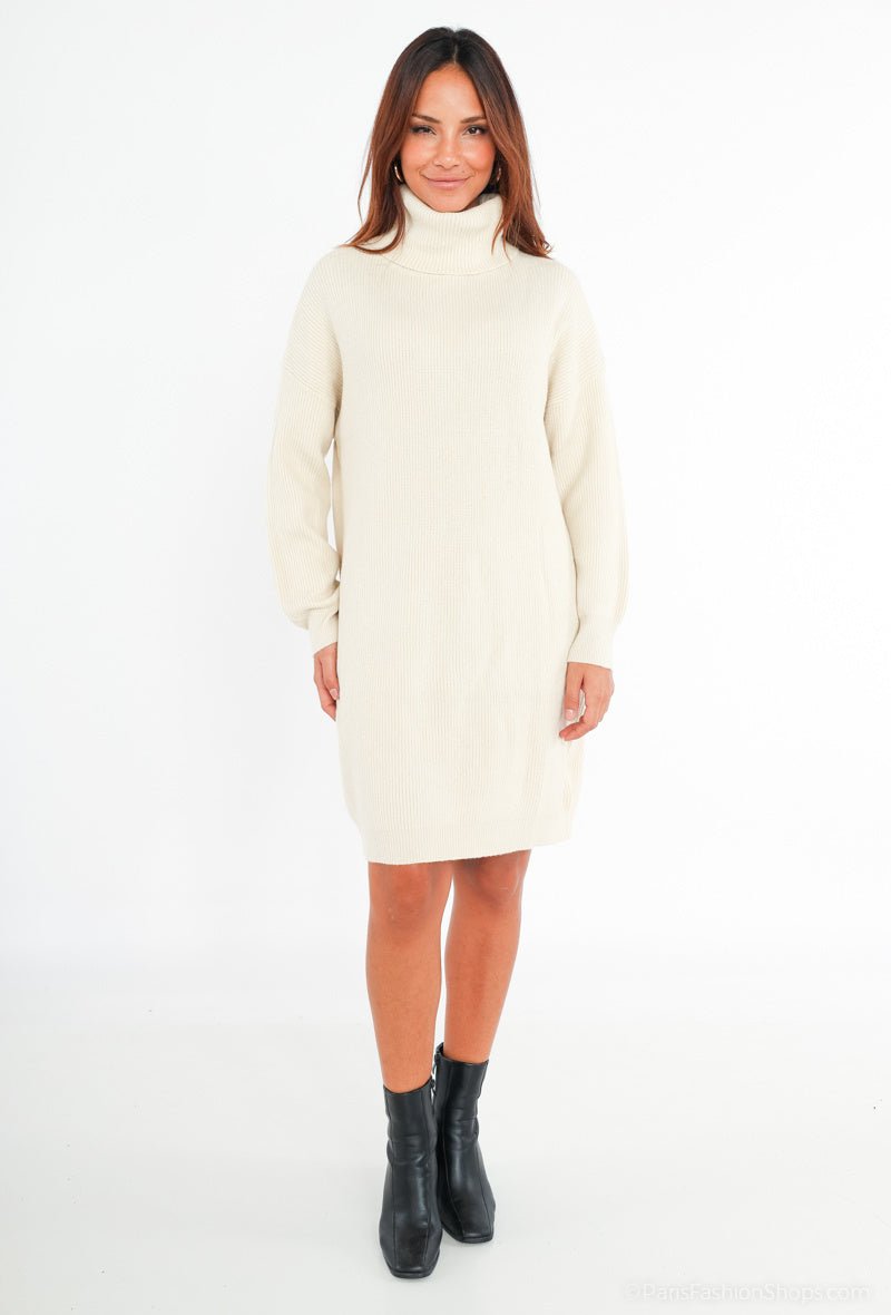 Robe pull beige - RIVE GAUCHE