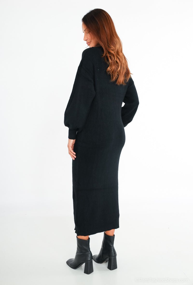 Robe pull noire - RIVE GAUCHE