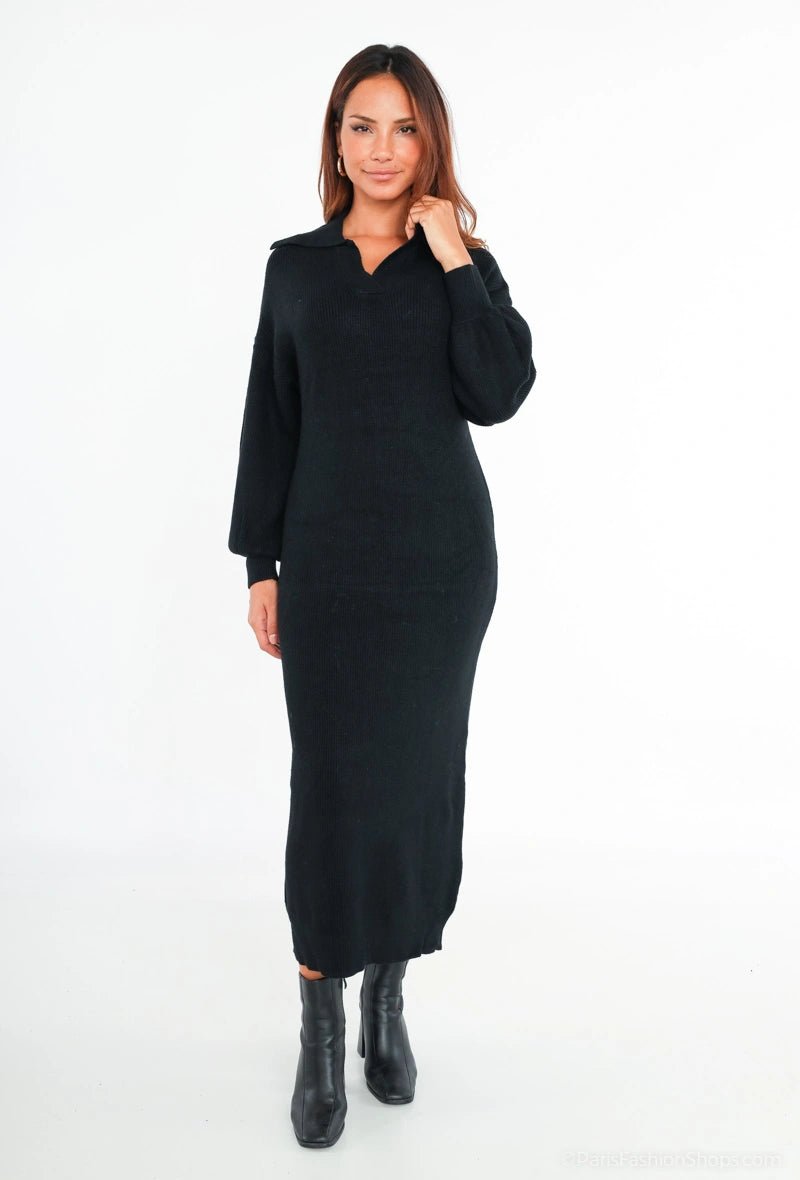 Robe pull noire - RIVE GAUCHE