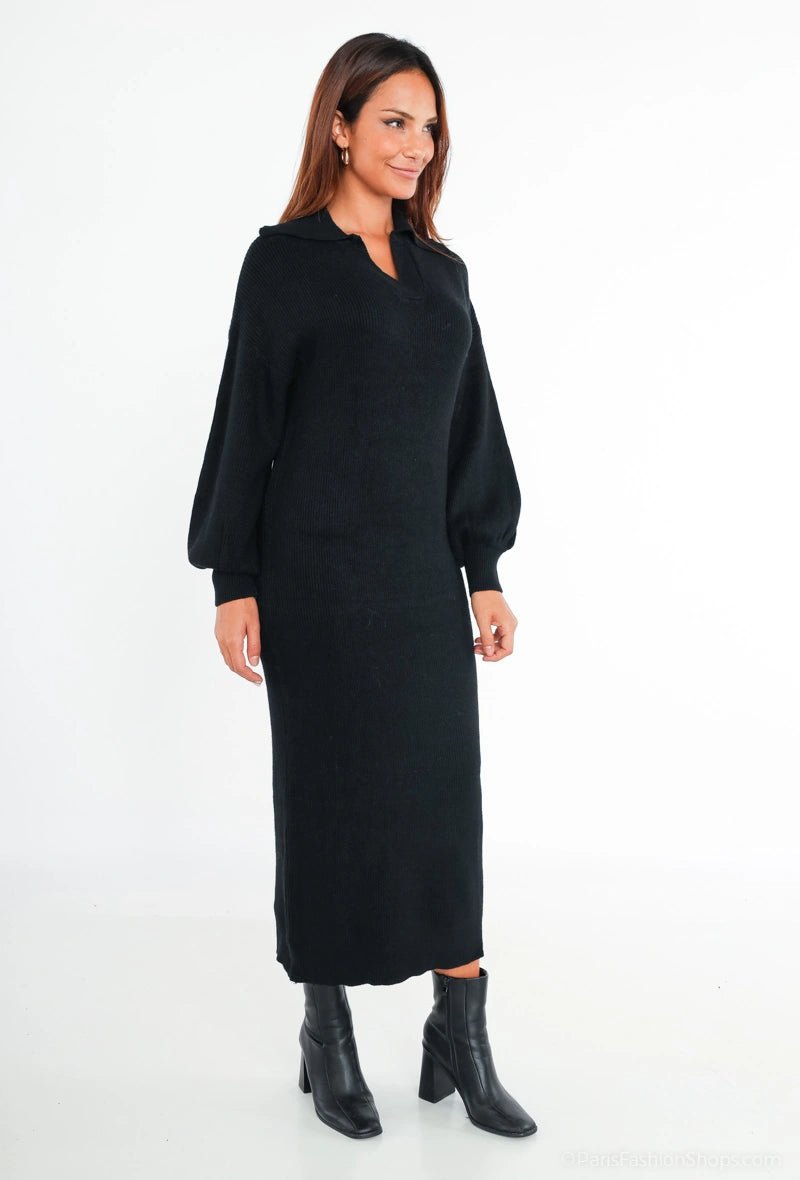 Robe pull noire - RIVE GAUCHE