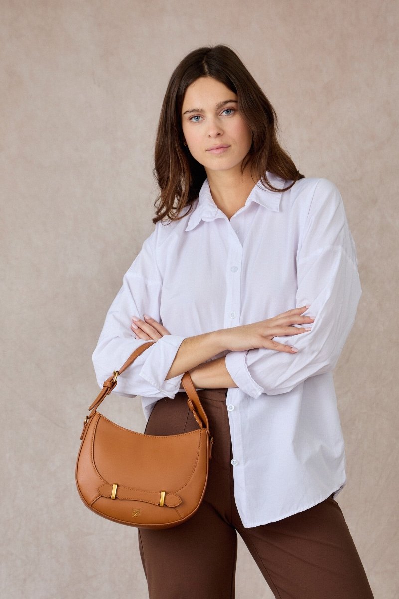 Sac à bandoulière Perle camel - RIVE GAUCHE