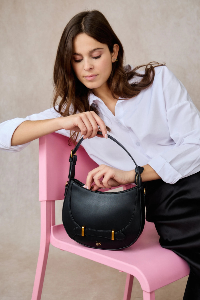 Sac à bandoulière Perle noir - RIVE GAUCHE