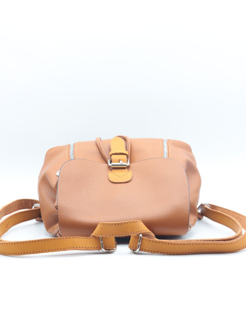 Sac à dos vintage Flora & co camel - RIVE GAUCHE