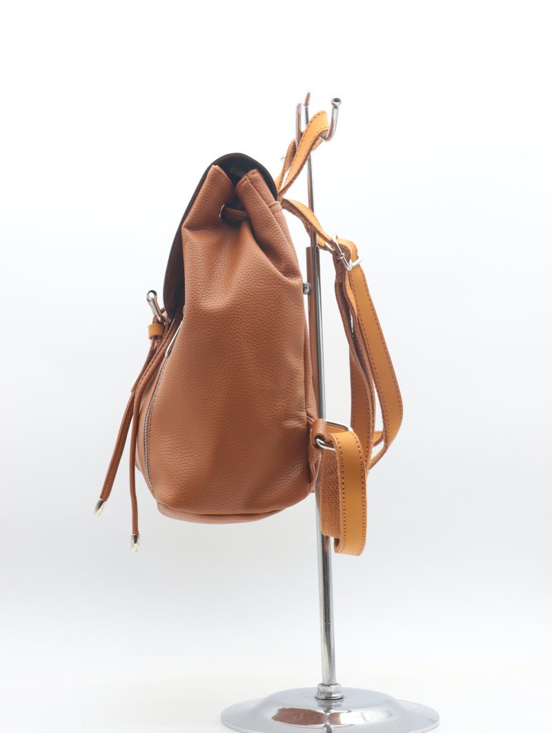 Sac à dos vintage Flora & co camel - RIVE GAUCHE