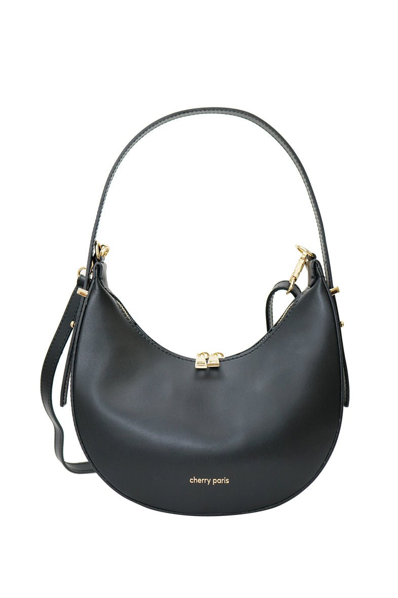 Sac à l'épaule Cherry Paris demi - lune noir - RIVE GAUCHE