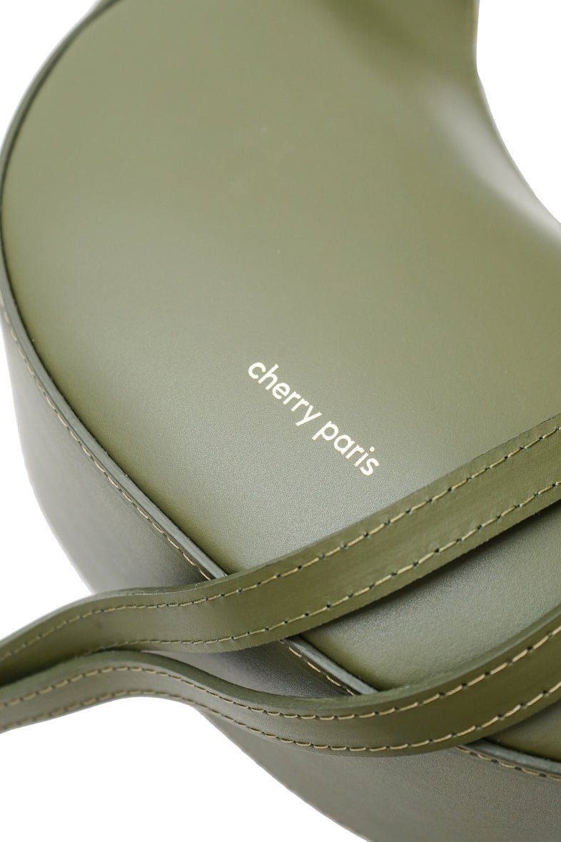 Sac à l'épaule Cherry Paris demi - lune olive - RIVE GAUCHE