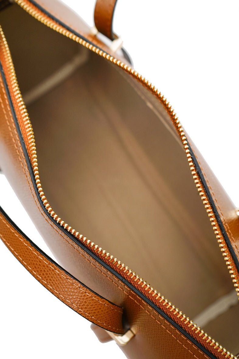 Sac à l'épaule Cherry Paris en cuir de vachette camel - RIVE GAUCHE