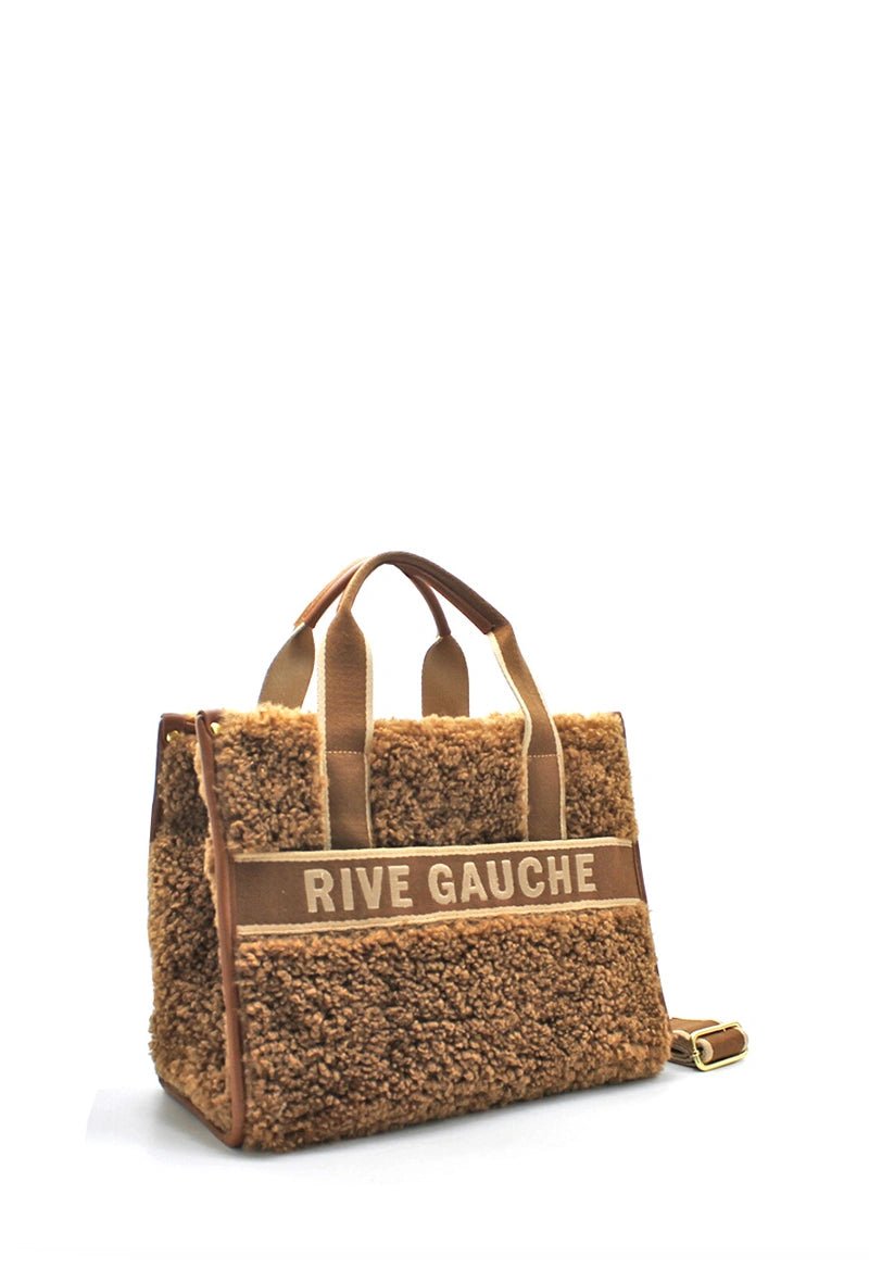 Sac à main moumoute camel RIVE GAUCHE - RIVE GAUCHE