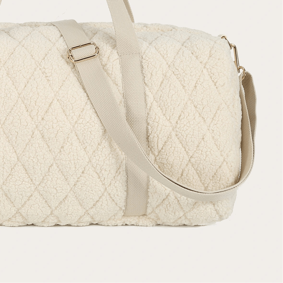 Sac bowling en moumoute écru - RIVE GAUCHE