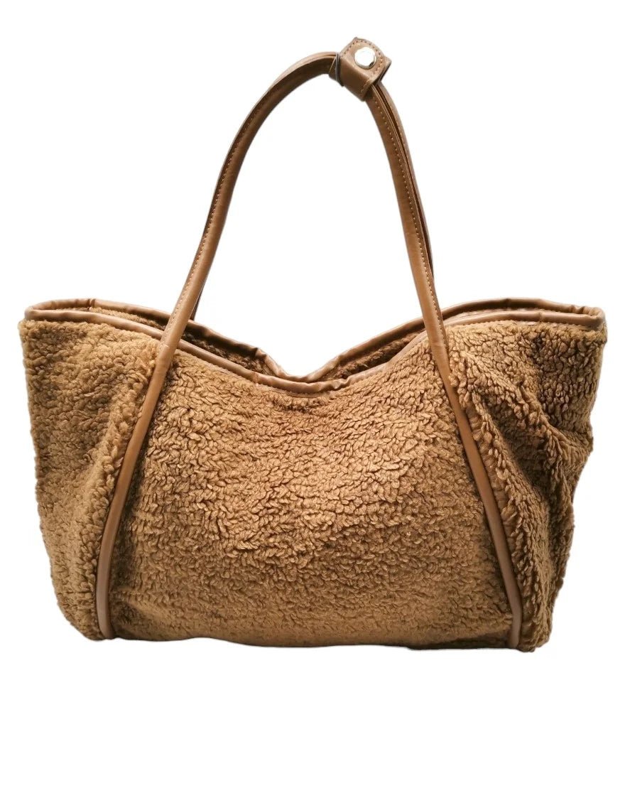 Sac cabas doudou camel - RIVE GAUCHE