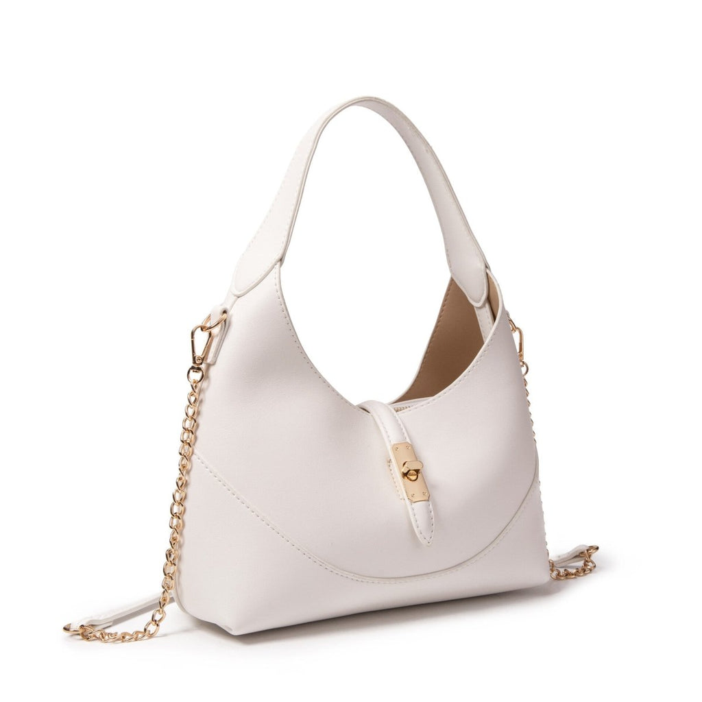 Sac hobo avec fermoir blanc - RIVE GAUCHE